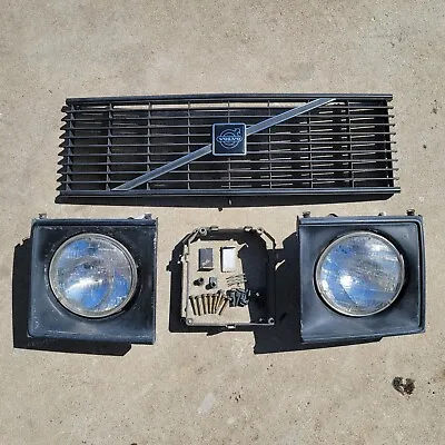 Volvo 240 US 7  Single Round Flathood Grill And Headlight Set GT 242 244 245 • $675