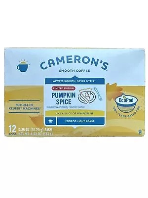 Cameron’s Coffee Pumpkin Spice K-Cup Pods 12 Count • $10.99