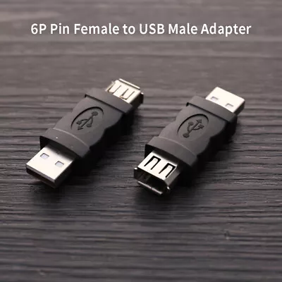 New Portable Firewire IEEE 1394 6P Pin Female To USB Male Adaptor Converto^~ • £4.89