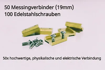 Special! New Train Line Bolt Trail Connector Gauge G 19mm 50 Pieces • £35.77