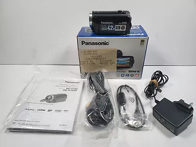 Panasonic HC-V100 Full HD Camcorder 42x Optical Zoom SDHC Video Camera In Black • £79.99