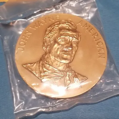 The Duke - John Wayne - US Mint 1979 - 3 Inch Bronze Medal - Never Opened  • $24