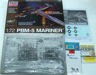 Martin PBM-5 Mariner 1/72 Scale Minicraft Kit 11684+Eduard Details+Masks • $127.50