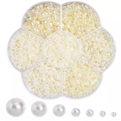 Genie Crafts 16000 Pack Flatback Pearls For Crafts Nail Art Jewelry Decoration • $12.99