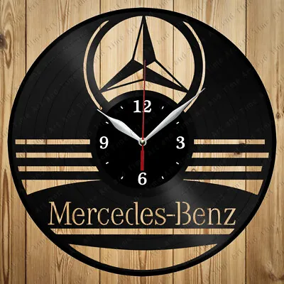 Vinyl Clock Mercedes Benz Vinyl Clock Handmade Art Decor Original Gift 3989 • $24.99