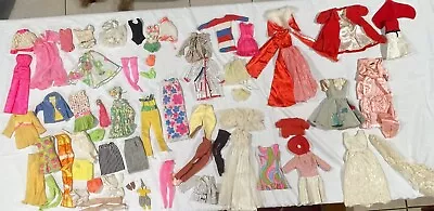 Vintage 1960’s Barbie Francie  Casey Fashion Doll Outfits Clothes Lot Labels • $57