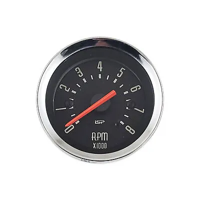 $125 • Buy Vw Bug Bus Ghia Isp 2-1/16  Mini 8,000 Rpm Tachometer Dash Rally Gauge Face