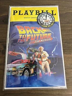 £44.24 • Buy Back To The Future First Preview Only Sticker Playbill Broadway Musical 
