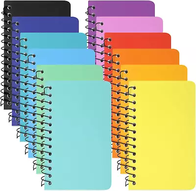 12 Pack Small Spiral Notebook Pocket Notebooks Memo Pads 3X5 Inches Small Notepa • $8.56