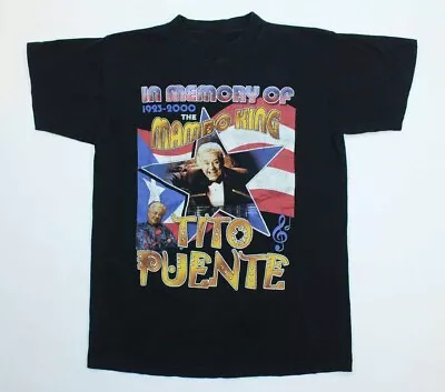 IN MEMORY OF TITO PUENTE MAMBO KING Shirt Black Classic Unisex S-5XL NE2359 • $22.79