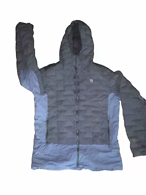 Mountain HARDWEAR Quilted Goose Down Hooded PARKA Puffer COAT Xl • $112