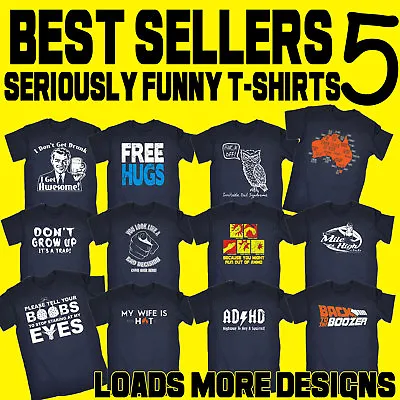 Funny Mens T-Shirts Novelty T Shirts Joke T-shirt Gift Christmas Tee 5 Gifts NVY • $25.60