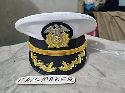 U.s Maritime Service/ Merchant Marine Captain Or Commander Combination Cap • $57.44