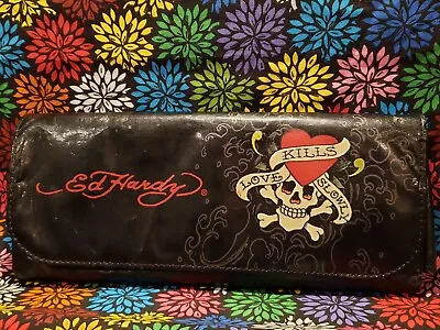 Ed Hardy Love Kills Slowly Handbag Clutch • $10