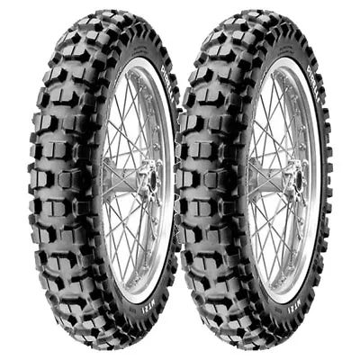 Tyre Set Pirelli 80/90-21 48p + 120/90-17 64r Mt21 Rallycross • $621.50