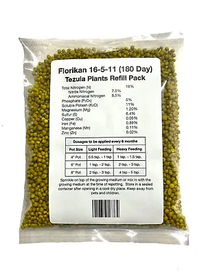 Florikan 16-5-11 Slow Release Fertilizer (180 Day)  Orchids/Aroids/All Plants • $15.49