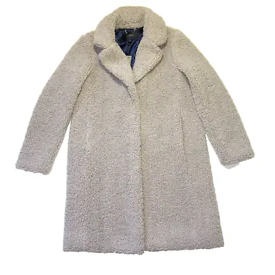 NWT J.Crew Teddy Sherpa Coat In Nantucket Fog Furry Topcoat Jacket M $248 • $150