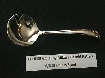 Eclipse Gold Mikasa Gerald Patrick 18/8 Stainless Gravy / Sauce Ladle Free Ship • $19.99