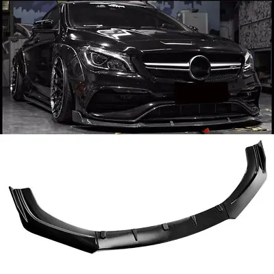 Car Front Bumper Lip Spoiler Splitter Body Kit Fit Mercedes-Benz Carbon Fiber • $49.99