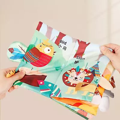 Baby Books Crinkle Sensory Toys Learning Interactive Feel Cloth Book Crinkle • £7.72