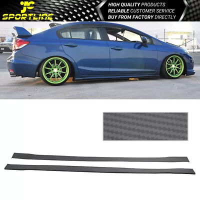$69.99 • Buy 78  X 3  Universal Style Side Skirt Extensions Flat Bottom Line Lip E36 E46