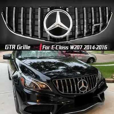 For Mercedes Benz E-Class Coupe W207 2014-2016 Front GTR Style Grille W/LED Star • $219