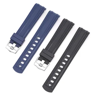 For 20mm 22mm OMEGA SeaMaster 300 Rubber Strap Watch Band Buckle • $17.99