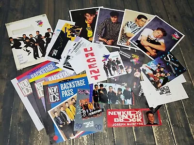 NEW KIDS On The BLOCK Fan Club LOT FANZINE Photos Backstage Pass Magazine NKOTB • $49.99