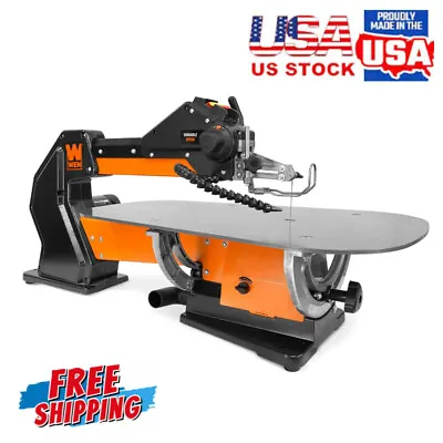 21-Inch 1.6-Amp Variable Speed Parallel Arm Scroll Saw W/ Dual-Bevel Steel Table • $374.93