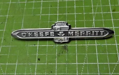 O'Keefe & Merritt Vintage Stove CHROME LOGO EMBLEM Original With Nuts • $50