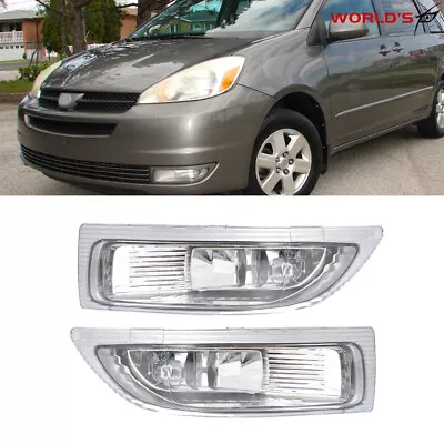 For 2004-2005 Toyota Sienna One Pair Fog Driving Lamp Front Light Left+ Right • $35.27