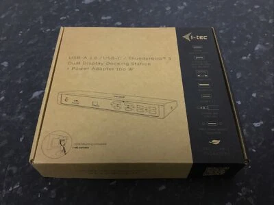 £69.95 • Buy ITEC USB - A 3.0/ USB-C Thunderbolt 3 Dual Display Docking Station + PSU