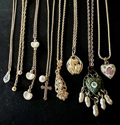 Vintage Jewelry Lot Romantic 1928 Necklace Rhinestone Sarah Coventry 12KGF • $39.99