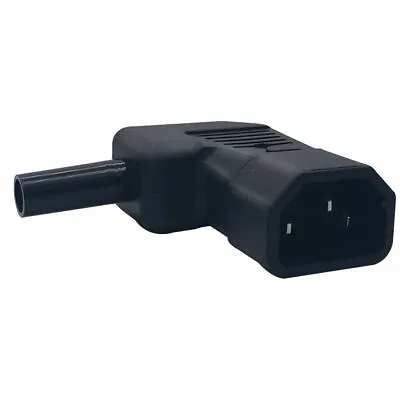 90 Degree Bend Right Angle IEC C13 Female/C14 Male 'Kettle' Connector Plug • £3.35