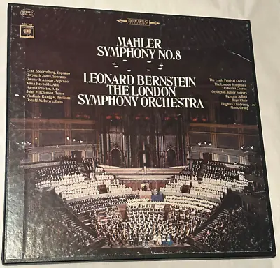 Mahler Symphony No.8 Bernstein London Orchestra Columbia M2S 751 LP Box Set • $19.99