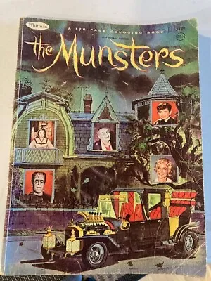 Vintage 1965 Whitman The Munsters Coloring Book - Used By 7-8 Years Olds In 1960 • $30