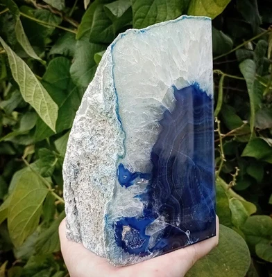 £135 • Buy Blue Agate Crystal Bookends (Set Of Two) 5.73kg