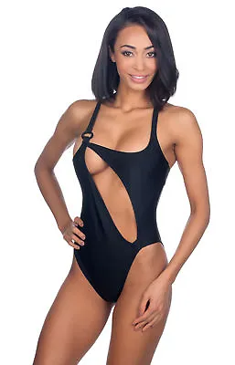 $19.99 • Buy Rosa Cha Sexy Cut Open Brazilian Cut One-Peice Monokini Swimsuit
