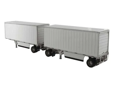 Wabash National 28' Pup Trailers White 1:50 Scale Model - Diecast Masters 91036~ • $84.99