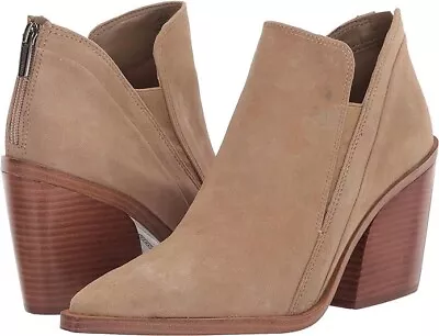 Vince Camuto Women's Gradina Stacked Chunky Heel Bootie Size 8 Ankle Boots New! • $57