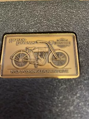 Harley Davidson 90th Anniversary LE Bronze Ingot 1913 5-35 Single Chain 9B W/COA • $30