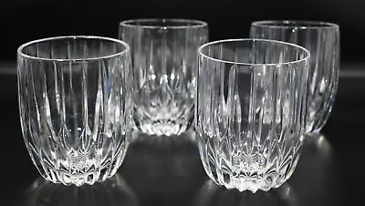 Set Of 4 Mikasa Park Lane Crystal Double Old Fashioned Tumblers 3 7/8    Glasses • $64.90