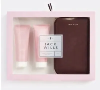 JACK WILLS Travel Wallet Gift Set - Includes Five Body Wash & Body Lotion - BNIB • £4.95