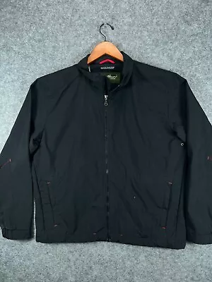 Eddie Bauer Jacket Mens Large Black Nylon Performance Outdoor Coat Long Sleeve 1 • $16.99