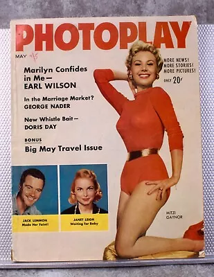 Photoplay May 1956  Marilyn Monroe Shirley MacLaine Janet Leigh Jack Lemmon • $35