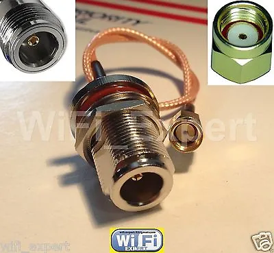 Rg316 Low Loss Coax Cable N Type To Rp-sma M/f Straight Angle 4-36  • $11.99