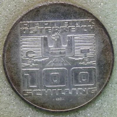 $20 • Buy 1975 Austria 100 Schilling Silver Coin In Case