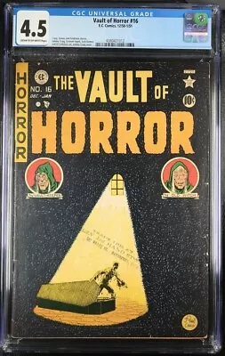 Vault Of Horror 16 CGC 4.5 Johnny Craig Cover E.C. Comics 1951 • $367.99