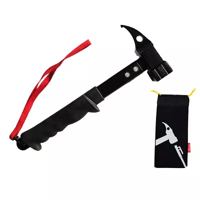 $38.70 • Buy Camping Hammer Mallet Puller For Tent Pegs Stakes Black 32cm With Bag
