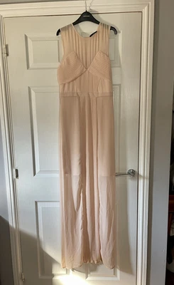 £16 • Buy Warehouse Spotlight Pink Floor Length Dress Size 10. Wedding/prom/ball/formal